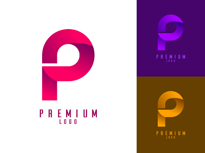 P Alphabet Initial Logo Corporate Identity art artwork brand design graphic design illustration logo simple ui