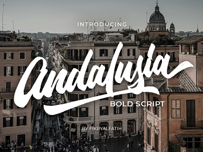 Andalusia Bold Script Font andalusia bold branding city display font handwritten logo script