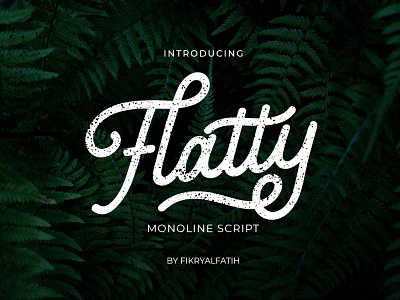 Flatty Monoline Script