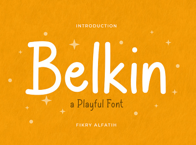 Belkin Playful Font baby branding children display font handwritten joyful kid logo playful