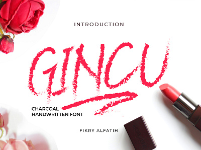 Gincu Charcoal Font branding brush chorcoal display font hallowen handwritten horror logo typeface