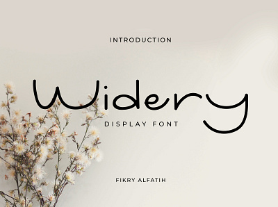 Widery Display Font branding design display font handwritten logo typeface wedding