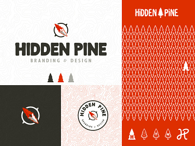 HIDDEN PINE - BRANDING brand identity branding design graphic design logo