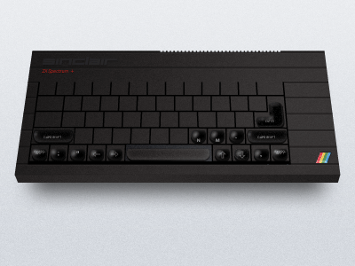 Sinclair ZX Spectrum+ WIP photoshop sinclair zx spectrum wip