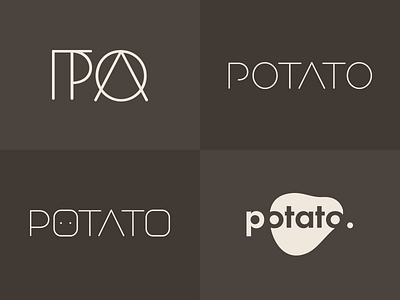 Ditched/rejected logo concepts logo potato