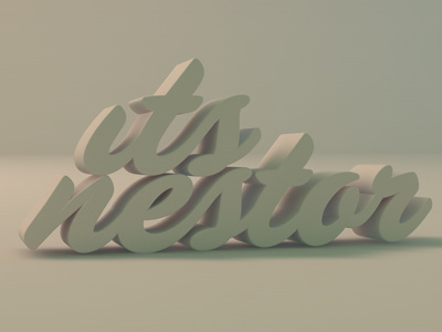its me 3d render script three dimensional typography
