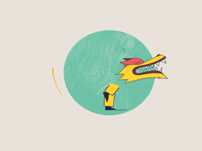 Dragon animade animation dragon festive illustration