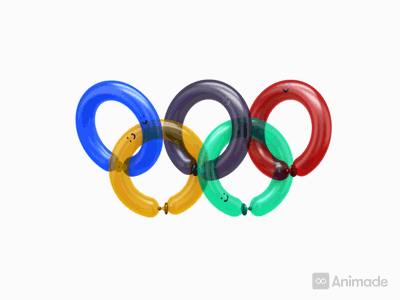 Olympops—Rings animade animation balloons olympics sport