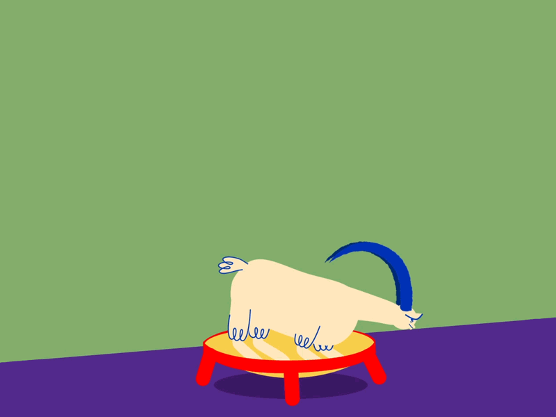 Have you goat that Friday feeling? 2d animade animal animation character goat illustration trampoline