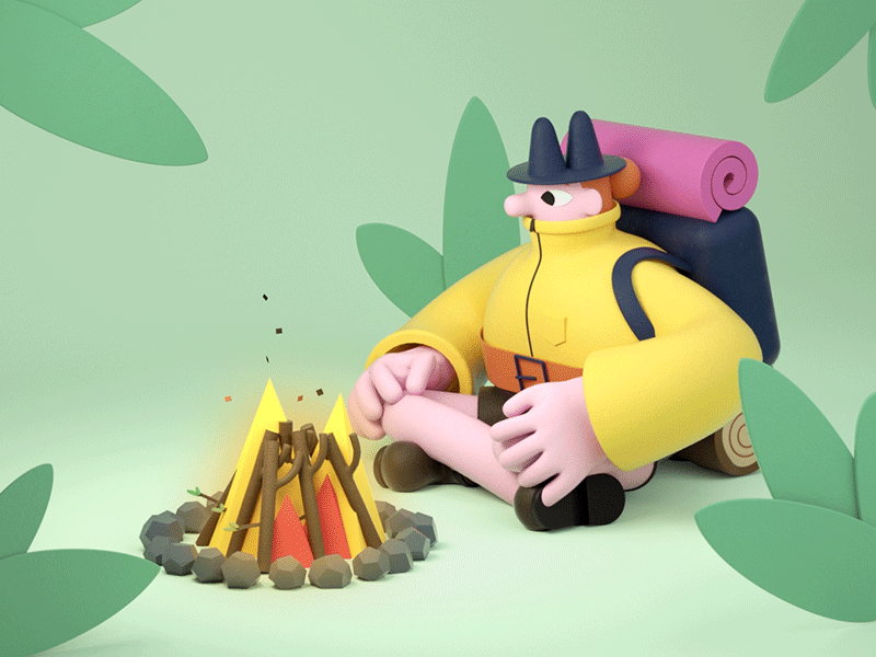 School of Motion—Campfire 3d animade animation character