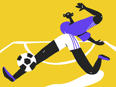 Illustration Friday animade character drawing football footballer illustration friday lana simanenkova sports