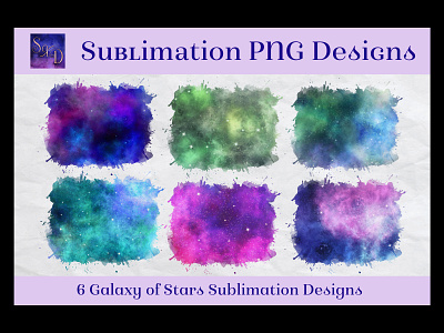 Sublimation PNG Designs - Galaxy of Stars Images