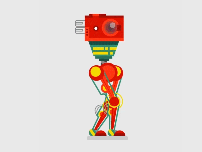 Paparazzi Robot animation illustration motion graphics