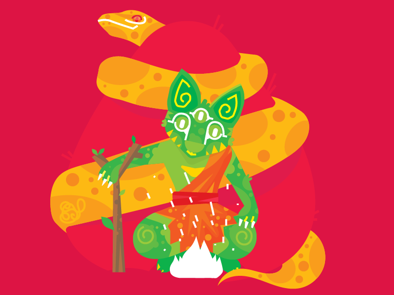 Catswamiji on Shivarathiri vector art direction art character illustration