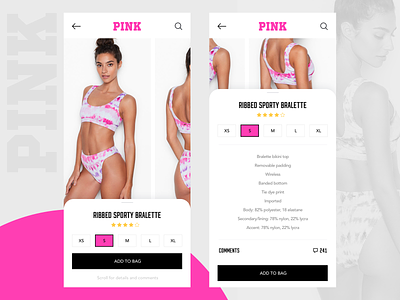 PINK Application | Concept app application boutique brand clothing design ecommerce ecommerce app fashion fashion app icons online shopping pink shopping shopping app store ui ux woman