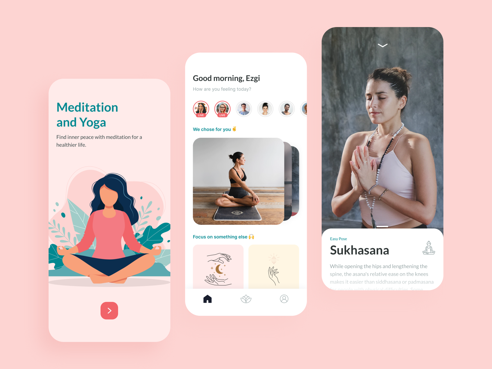 Meditation & Yoga App by Sertan Helvacı for Atolye15 on Dribbble