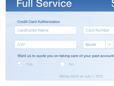 Credit Card Authorization