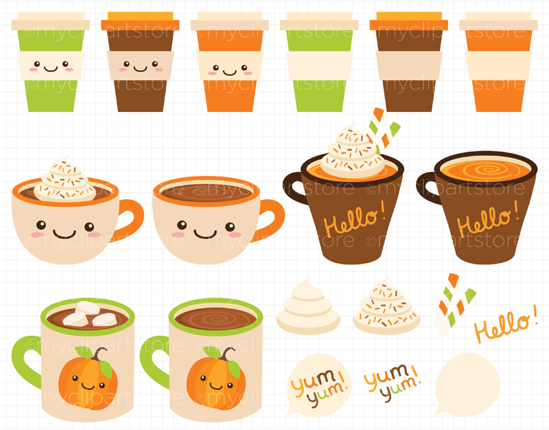 Clipart Fall Pumpkin Spice By Linda Murray On Dribbble