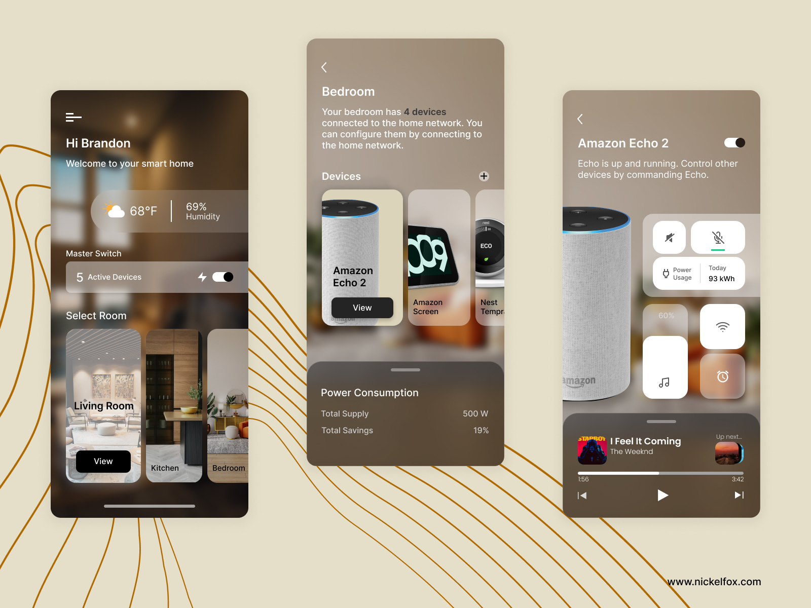 Smart Home Management App By Gunagyam For Nickelfox UI UX Design On   Smart Home Management App 4x 