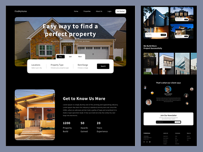 FindMyHome design graphic design logo ucd ui ux vector website