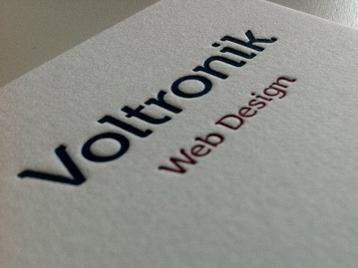 Letterpressed Business Cards