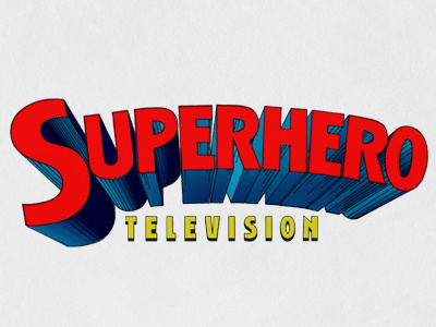 Superhero TV Branding branding handmade logo superhero superman