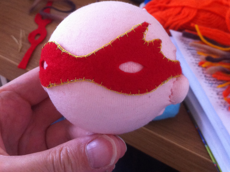 Cut&Paste Superhero Puppet Head stage 2 fred and eric cut and paste armiture puppet stopframe animation londons hero