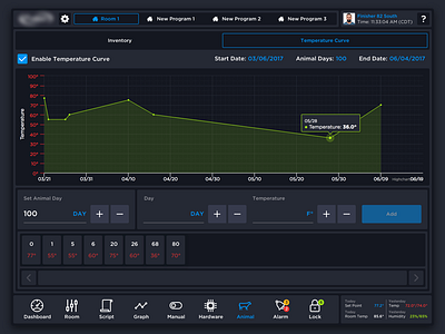 First Shot control panel dashboard ui