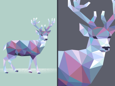 Oh Deer design geometric