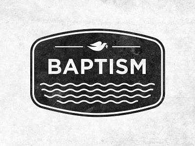 Baptism badge baptism