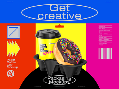 PAPER COFFEE CUP MOCKUP branding creative design graphic design marketplace mockup mockups packaging yellowimages