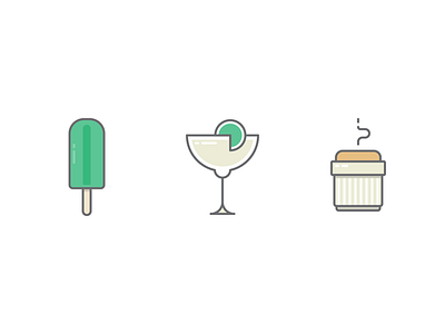 My favorite eats cake cocktail cream design ice icon icons margarita popsicle ramekin