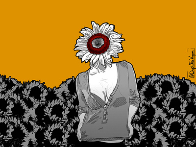 sunflower girl flower girl sunflower