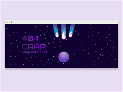404 404 404page adobe adobeillustrator crap error illustration illustrator purple space vector