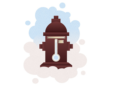 Hydrant Snow-mometer blizzard flat flat illustration hydrant illustration snow texture worcester wpi