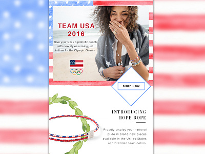 Alex and Ani - Team USA Olympic Email alex and ani email fashion jewelry olympics ui ui design united states usa