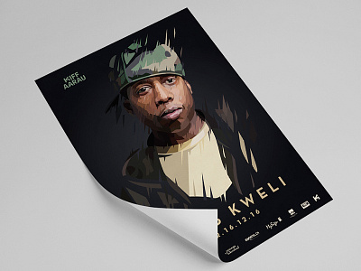 Kiff Poster concert graphic design illustration man mock up portrait poster poster design print rap talib kweli