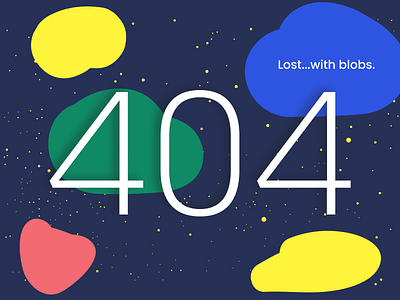 Daily UI 008 404 page blobs dailyui