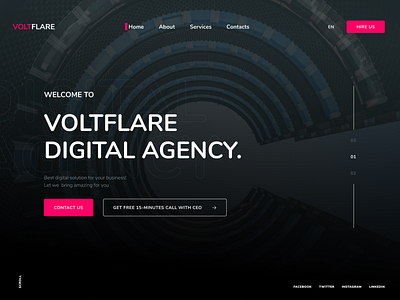 Voltflare Digital Agency ui