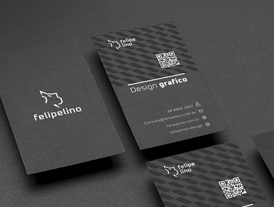 Identidade visual Felipe Lino branding cartão de visitas cartão de visitas moderno design graphic design logo marca