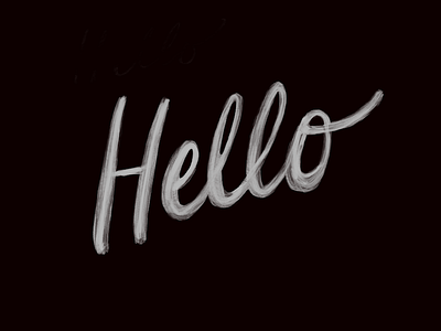 It's me hello ipad lettering procreate