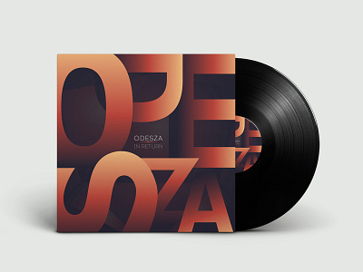 Vinyl cover cover design mockup music typography vinyl