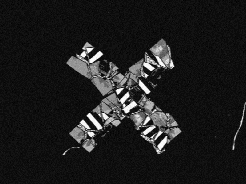 Late Night Alphabet: X abstract animation collage gif illustration letterdesign mograph