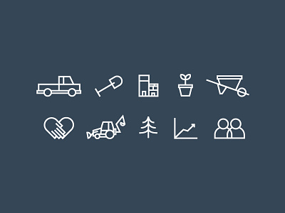 Landscaping Icon Set icon icon set illustration landscaping vector