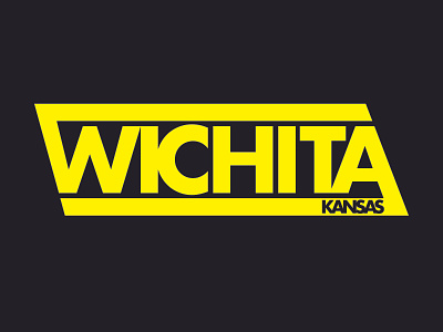 Wichita Kansas Yellow 316 adobe illustrator black garner heartland logo typography yellow