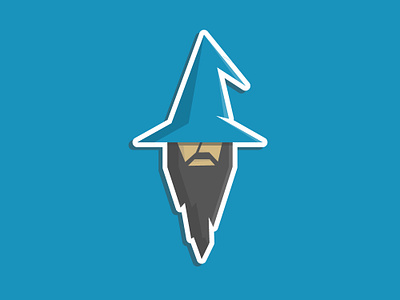 Wizard Logo Concept adobe illustrator beard branding design garner hat illustration logo logodesign magic sticker vector wizard