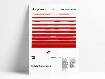 Che Guevara Poster 50 che design layout poster print typography