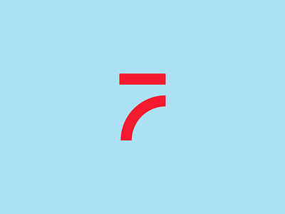 7 Monogram WIP 7 branding curve design geometric logo minimal modern monogram seven wip
