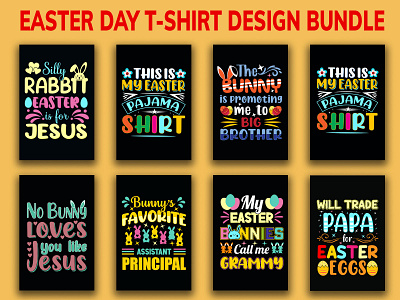 Easter Day Typography T-shirt Design