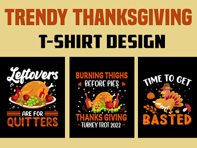 Trendy Thanksgiving T-Shirt Design